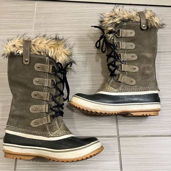 Sorel Joan of the Arctic Winter Duck Boots fur insulated warm cozy - Picture 6 of 13